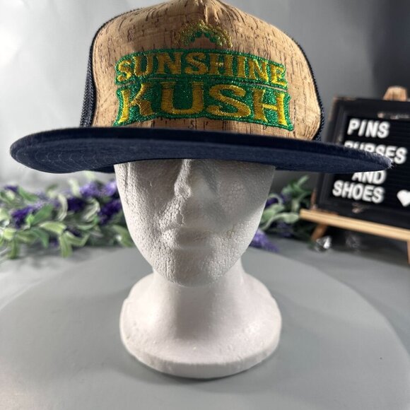 Sunshini Kush Cap Otto Snapback Baseball Trucker Hat 5 Panel Embroidered - Picture 3 of 15